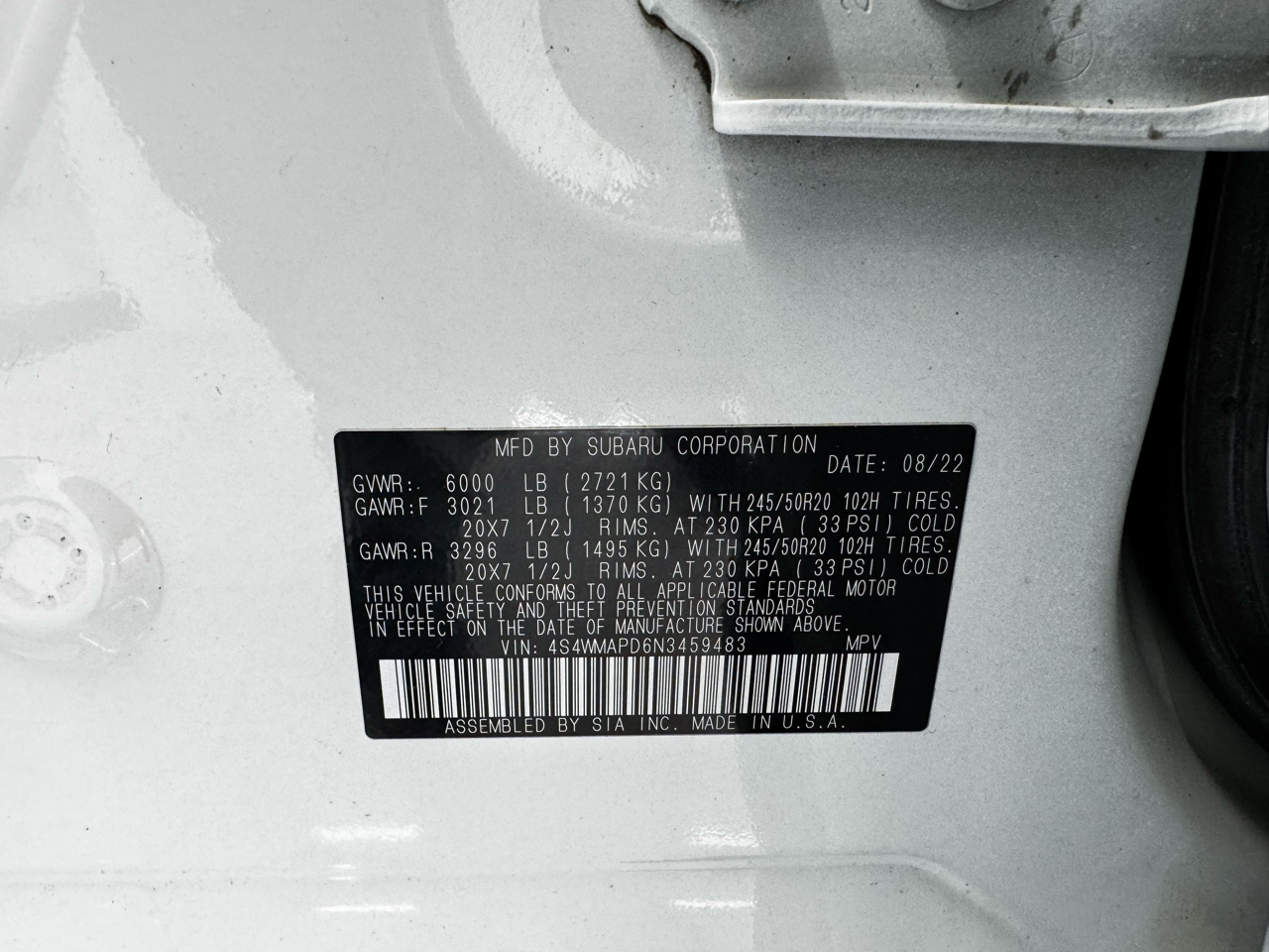 Subaru Ascent Limited 7-Passenger 2022