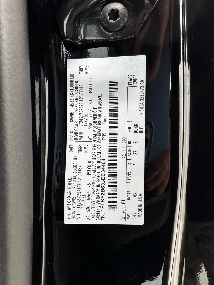 Ford Super Duty F-250 SRW XLT 4WD Reg Cab 8' Box 2018