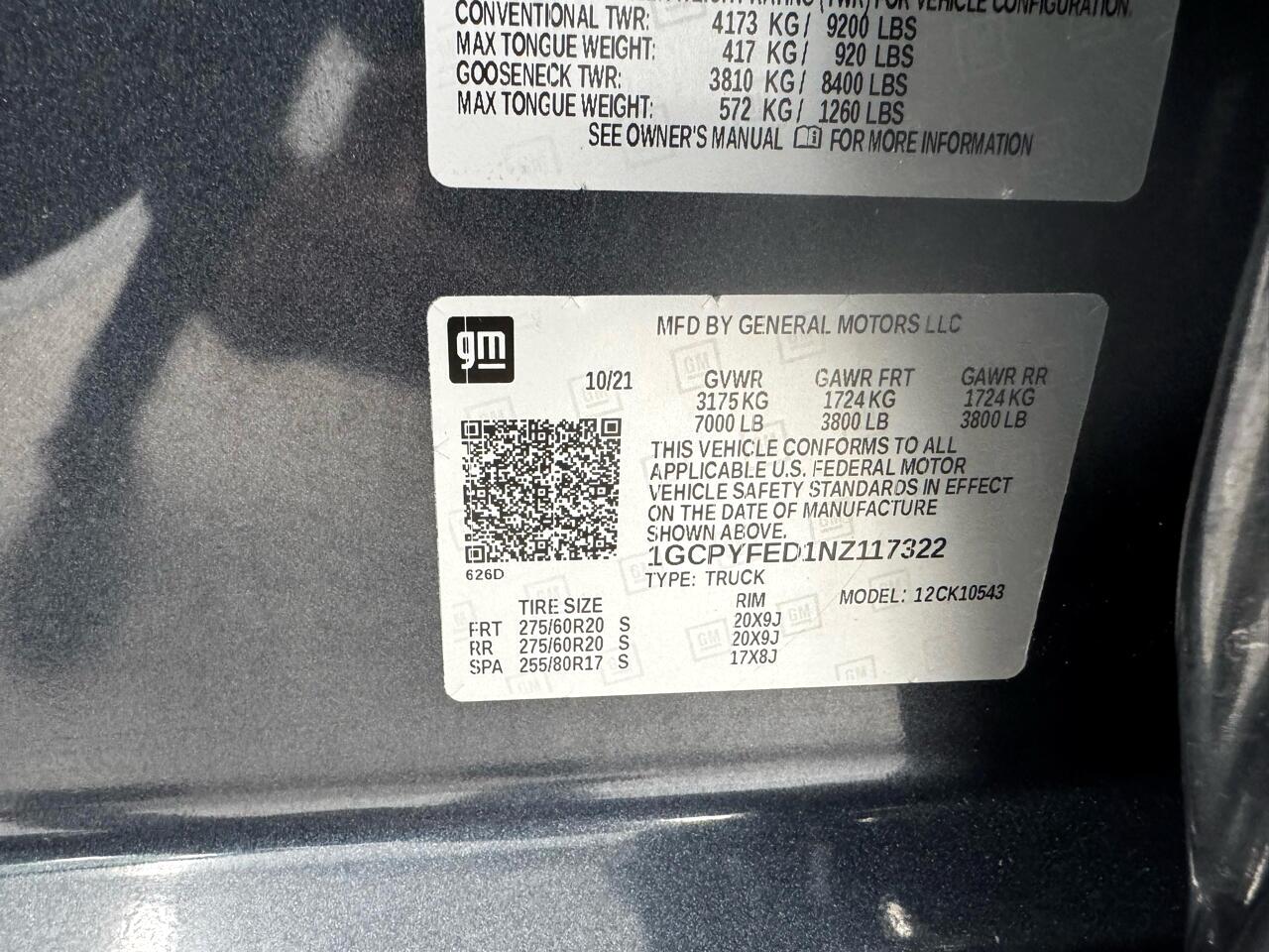 Chevrolet Silverado 1500 LTD 4WD Crew Cab 147" LT Trail Boss 2022