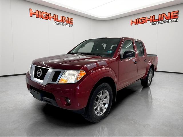 Red 2021 Nissan Frontier SV Crew Cab 4WD Pickup Truck Four-Wheel Drive 6-Speed Automatic