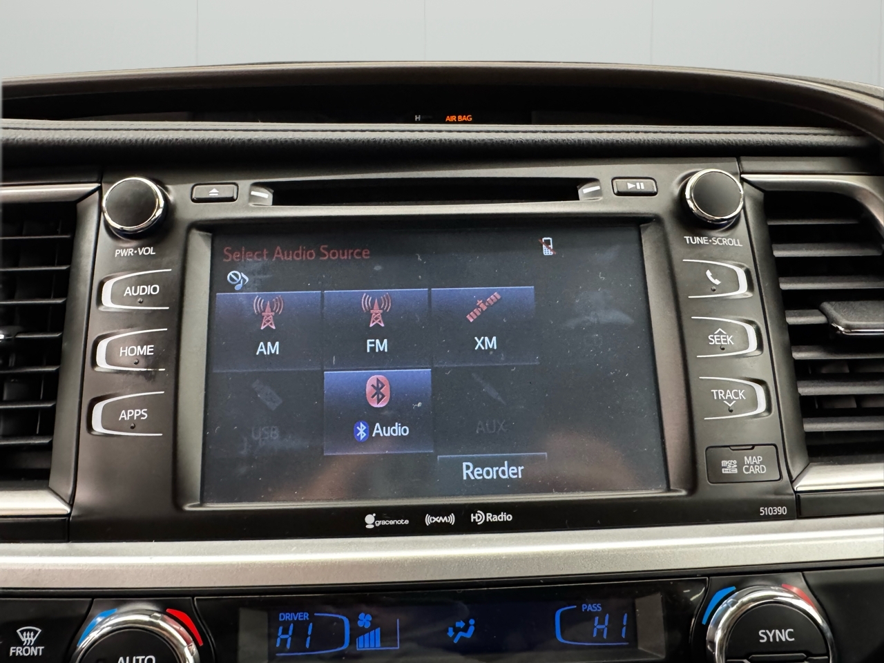 Toyota Highlander XLE V6 AWD (Natl) 2019