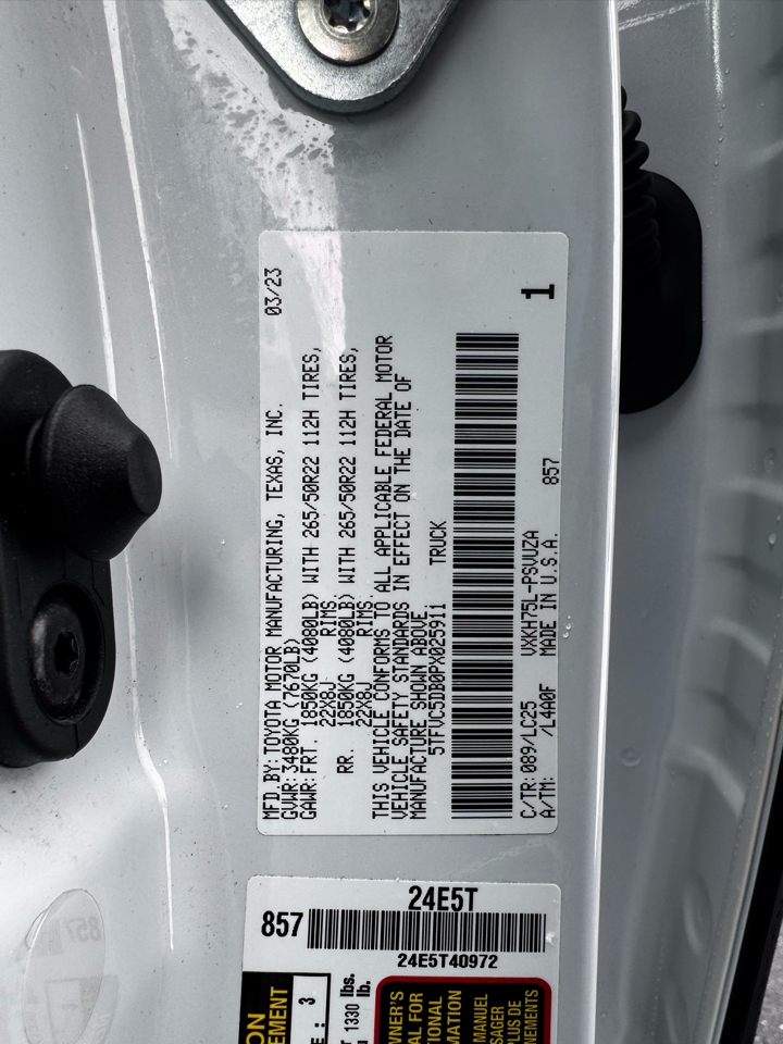 Toyota Tundra 4WD Capstone Hybrid CrewMax 5.5' Bed (Natl) 2023