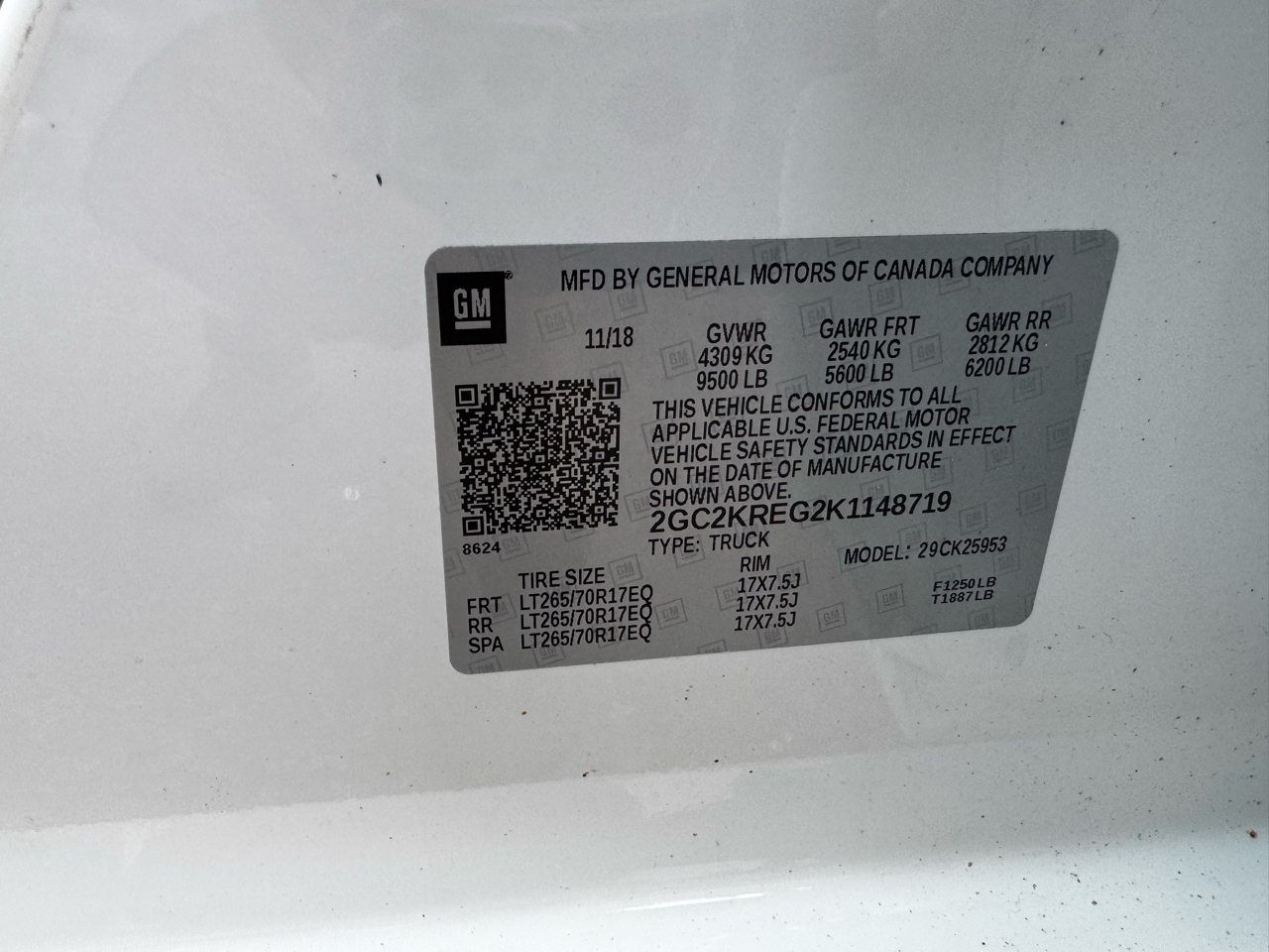 Chevrolet Silverado 2500HD 4WD Double Cab 158.1" Work Truck 2019