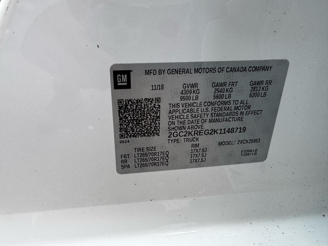 Chevrolet Silverado 2500HD 4WD Double Cab 158.1" Work Truck 2019