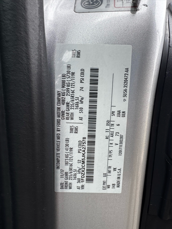 Ford Transit Passenger Wagon T-350 148" Med Roof XLT Sliding RH Dr 2018