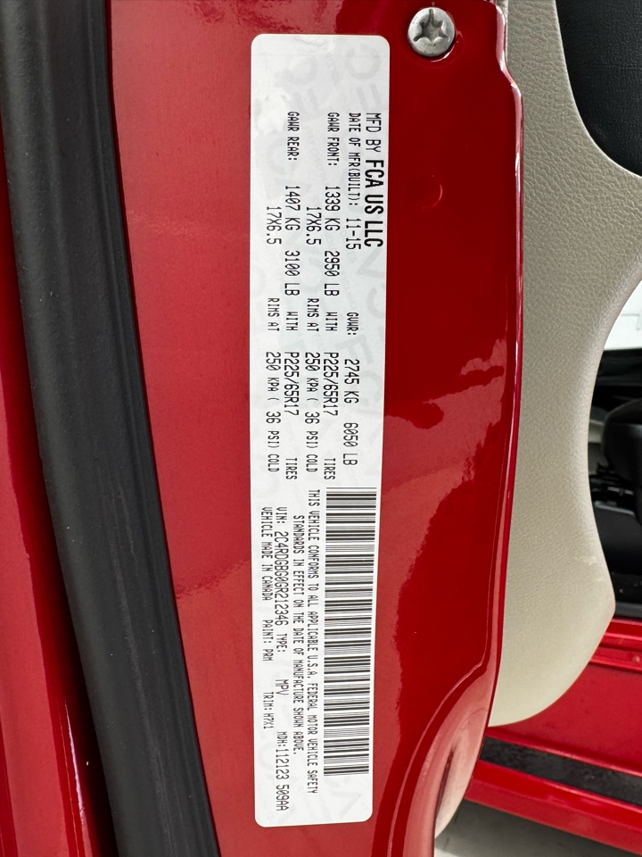 Dodge Grand Caravan 4dr Wgn SE 2016