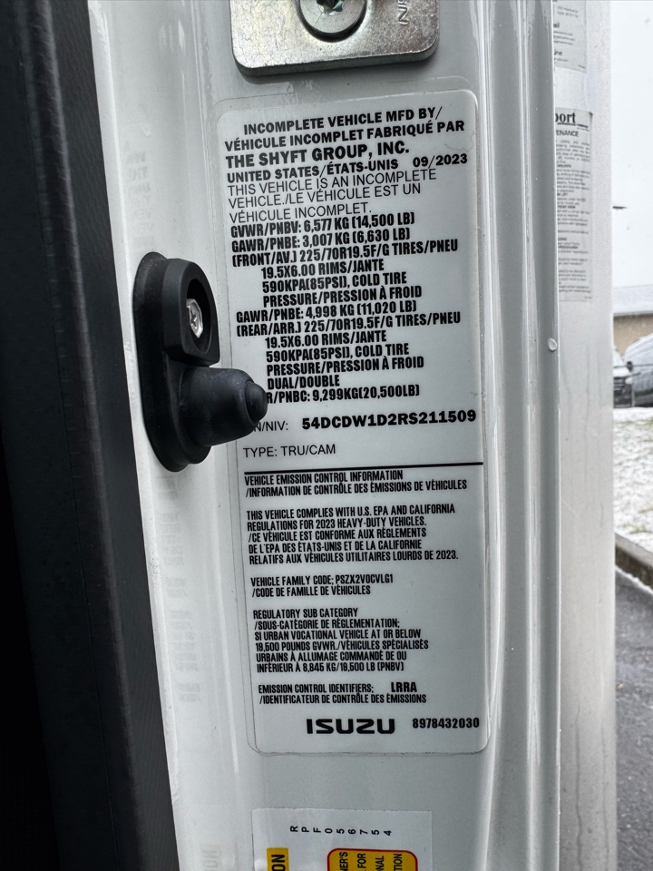 Chevrolet 4500 HG LCF Gas 2WD Reg Cab 109" 2024