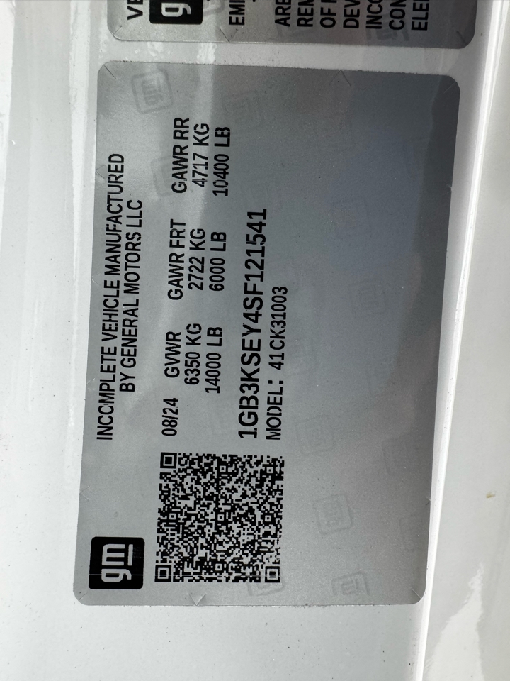 Chevrolet Silverado 3500HD CC 4WD Reg Cab 146" WB, 60" CA Work Truck 2025