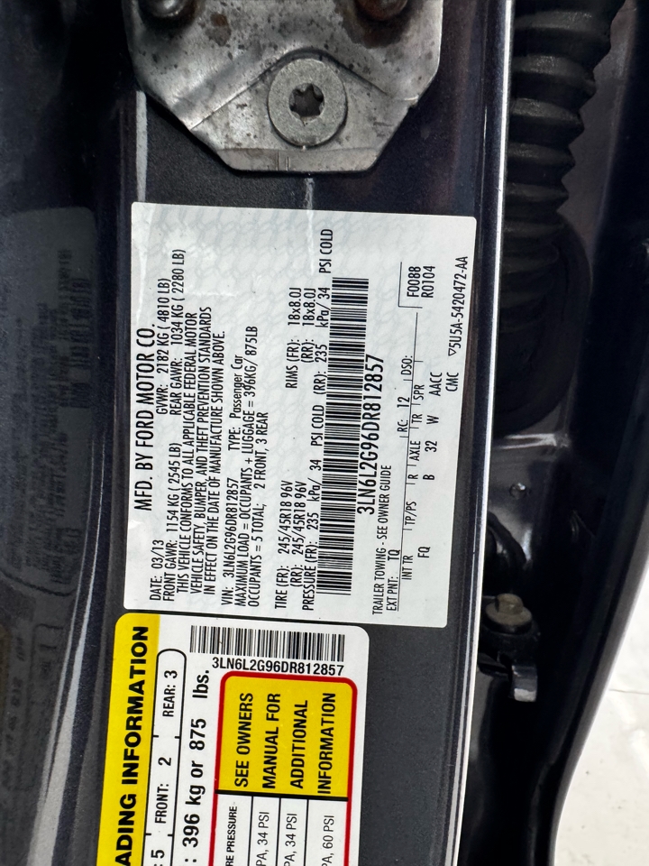 Lincoln MKZ 4dr Sdn FWD 2013