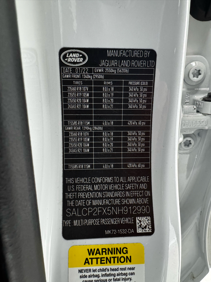 Land Rover Discovery Sport SE 4WD 2022