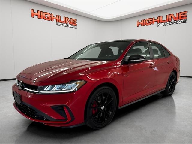 Red 2025 Volkswagen Jetta GLI Autobahn FWD Sedan Front-Wheel Drive 6-Speed Manual