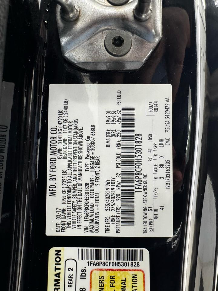 Ford Mustang GT Fastback 2017