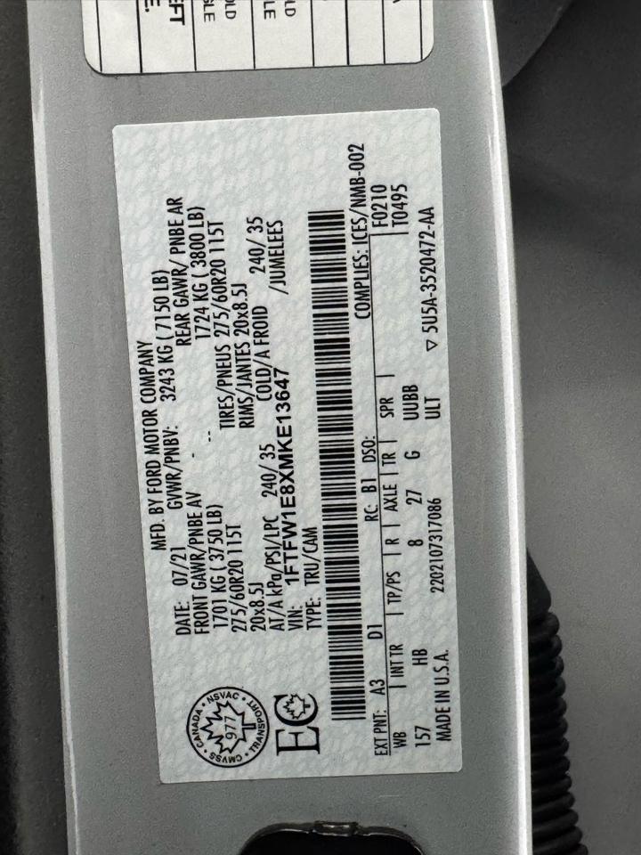 Ford F-150 King Ranch 4WD SuperCrew 5.5' Box 2021