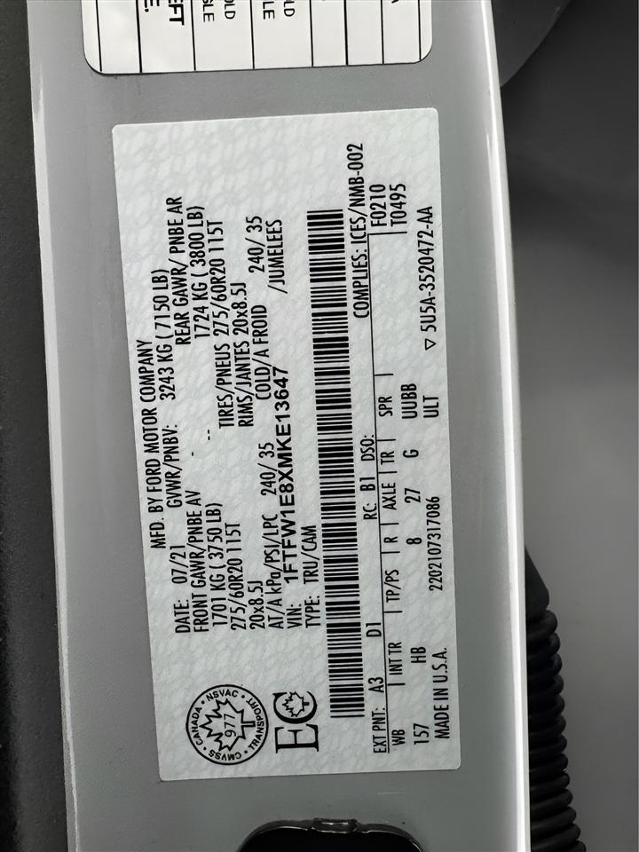 Ford F-150 King Ranch 4WD SuperCrew 5.5' Box 2021