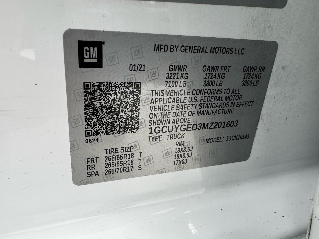 Chevrolet Silverado 1500 4WD Crew Cab 147" LTZ 2021