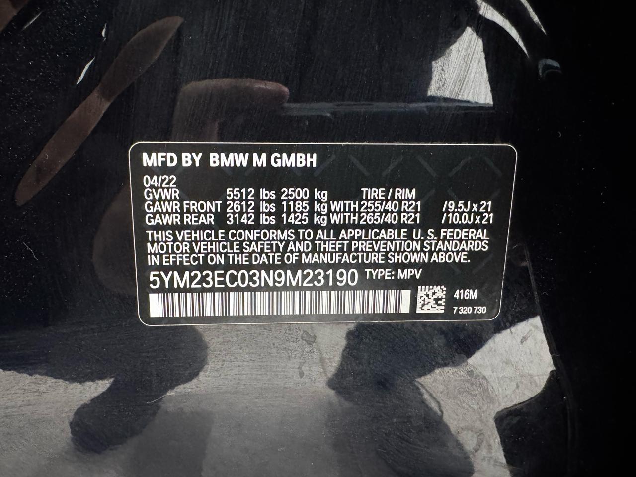 BMW X4 M Sports Activity Coupe 2022