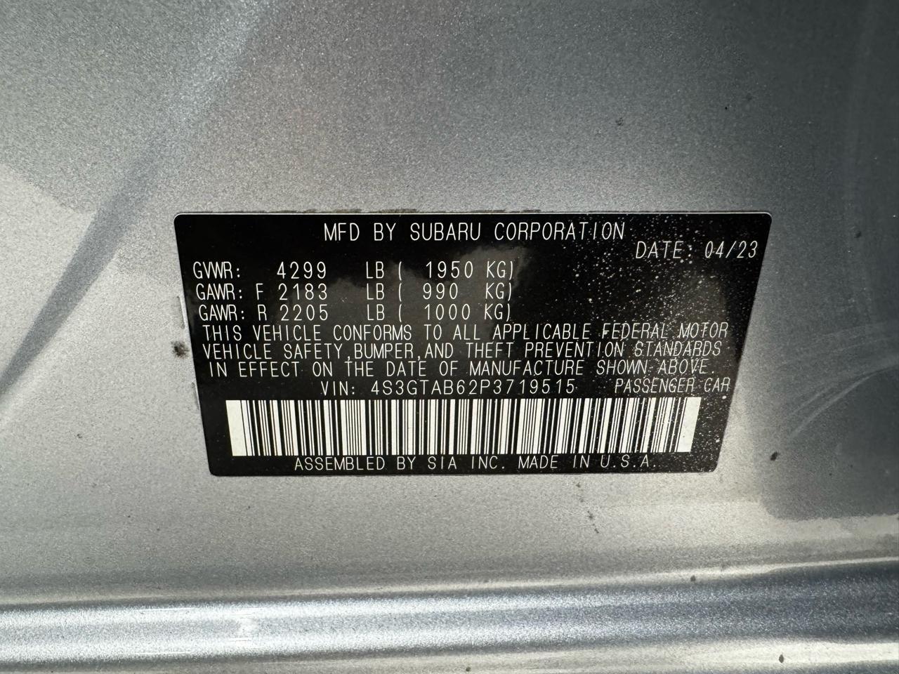 Subaru Impreza 5-door CVT 2023