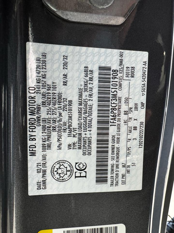 Ford Mustang GT Fastback 2021