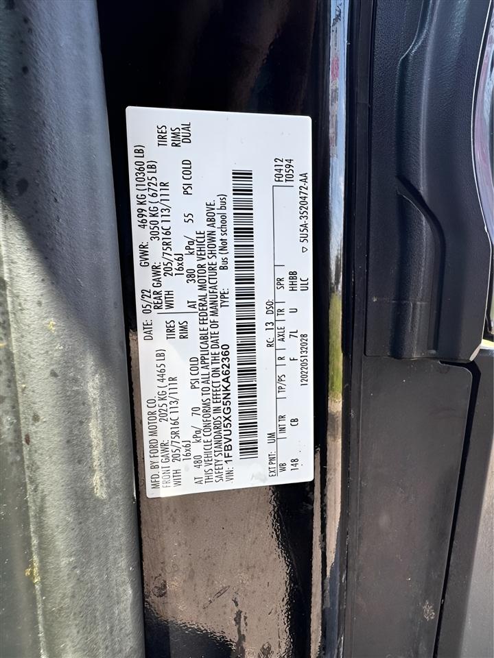 Ford Transit Passenger Wagon T-350 HD 148" EL High Roof XLT DRW AWD 2022