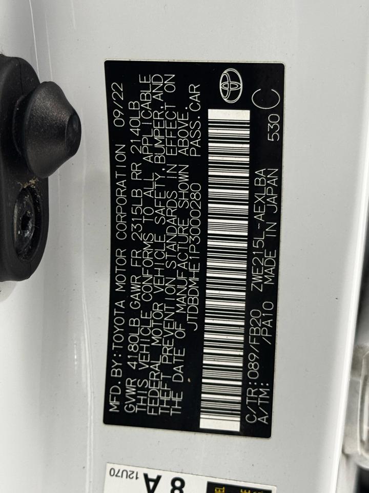 Toyota Corolla Hybrid LE AWD (Natl) 2023