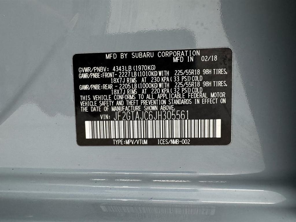 Subaru Crosstrek 2.0i Limited CVT 2018