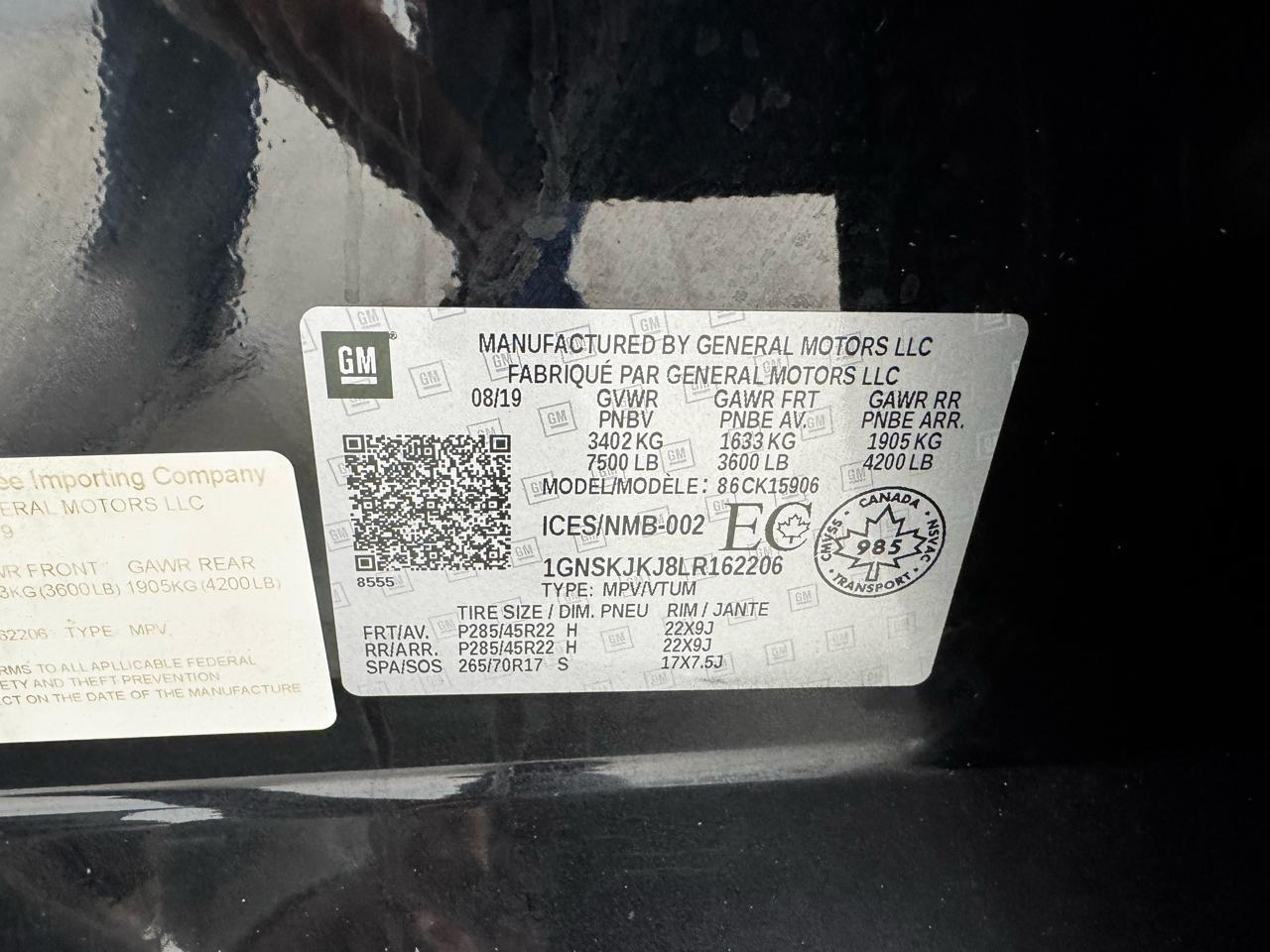 Chevrolet Suburban 4WD 4dr Premier 2020