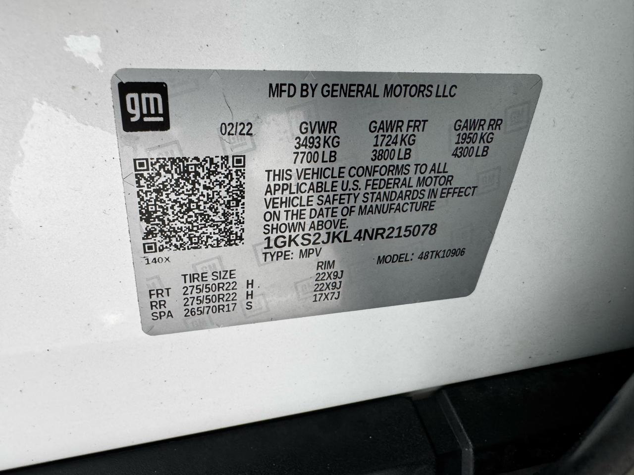 GMC Yukon XL 4WD 4dr Denali 2022