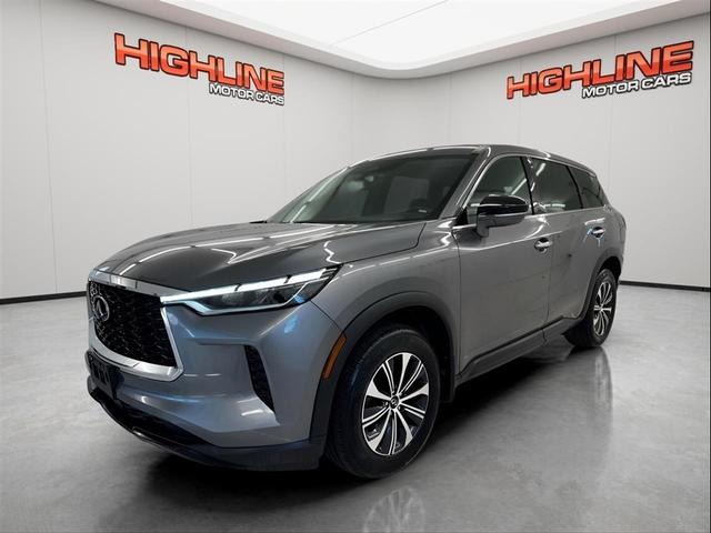 Gray 2024 INFINITI QX60 Pure AWD SUV / Crossover All-Wheel Drive 8-Speed Automatic