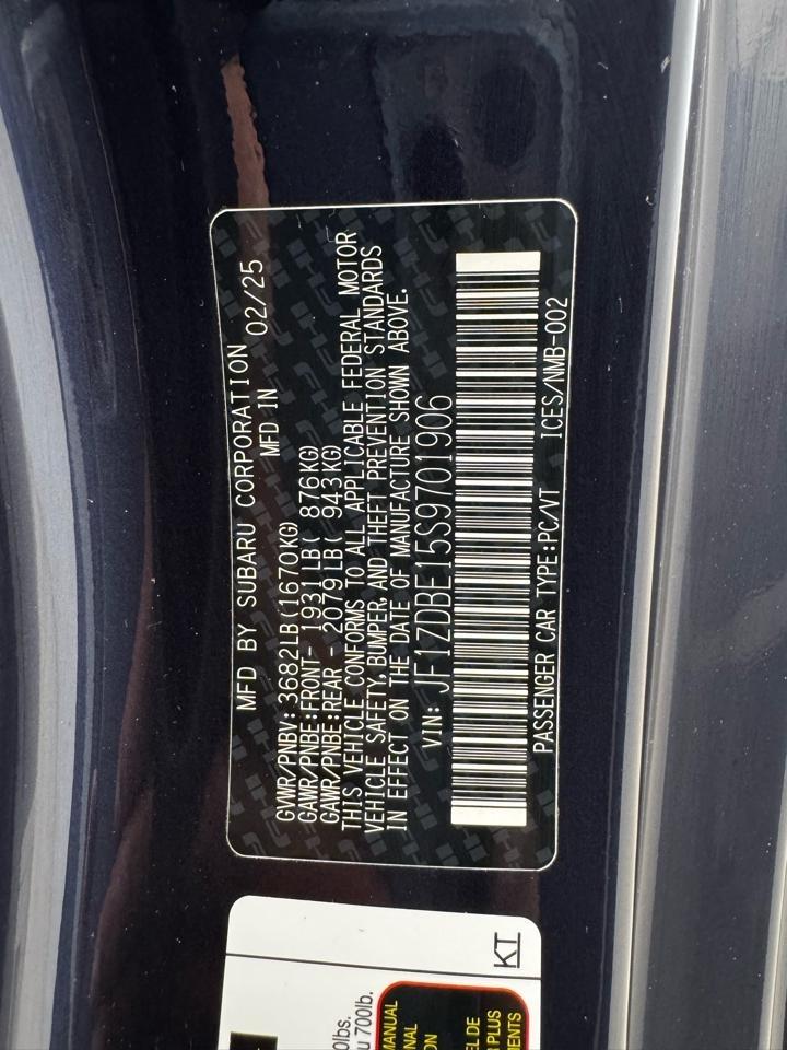 Subaru BRZ Series.Purple Manual 2025