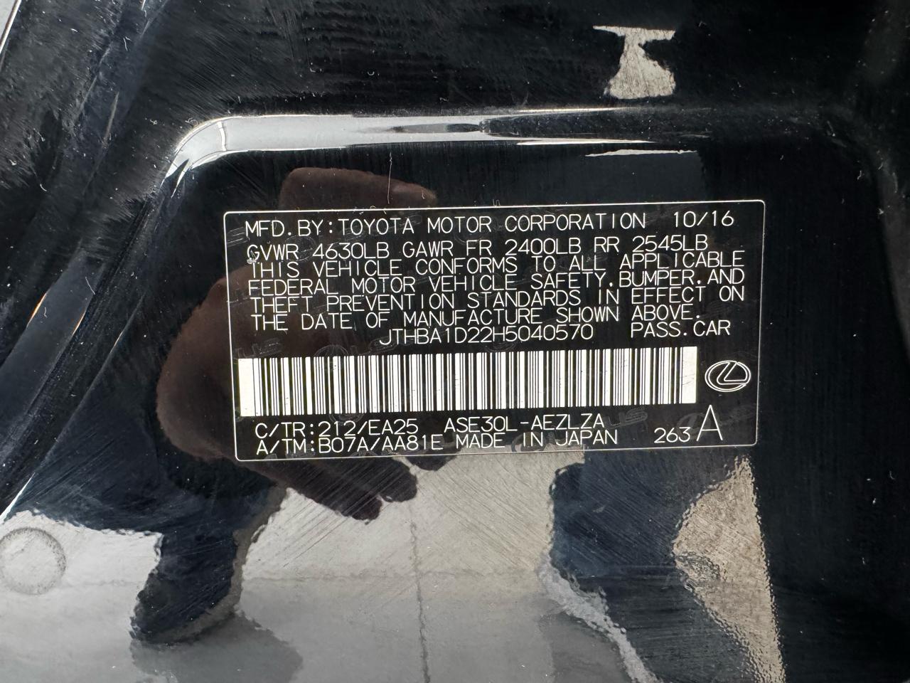 Lexus IS IS Turbo F Sport RWD 2017