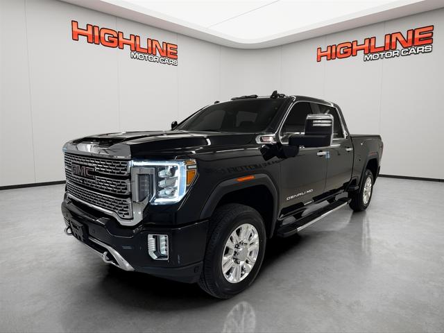 Black 2021 GMC Sierra 3500HD Denali Crew Cab 4WD Pickup Truck Four-Wheel Drive 8-Speed Automatic