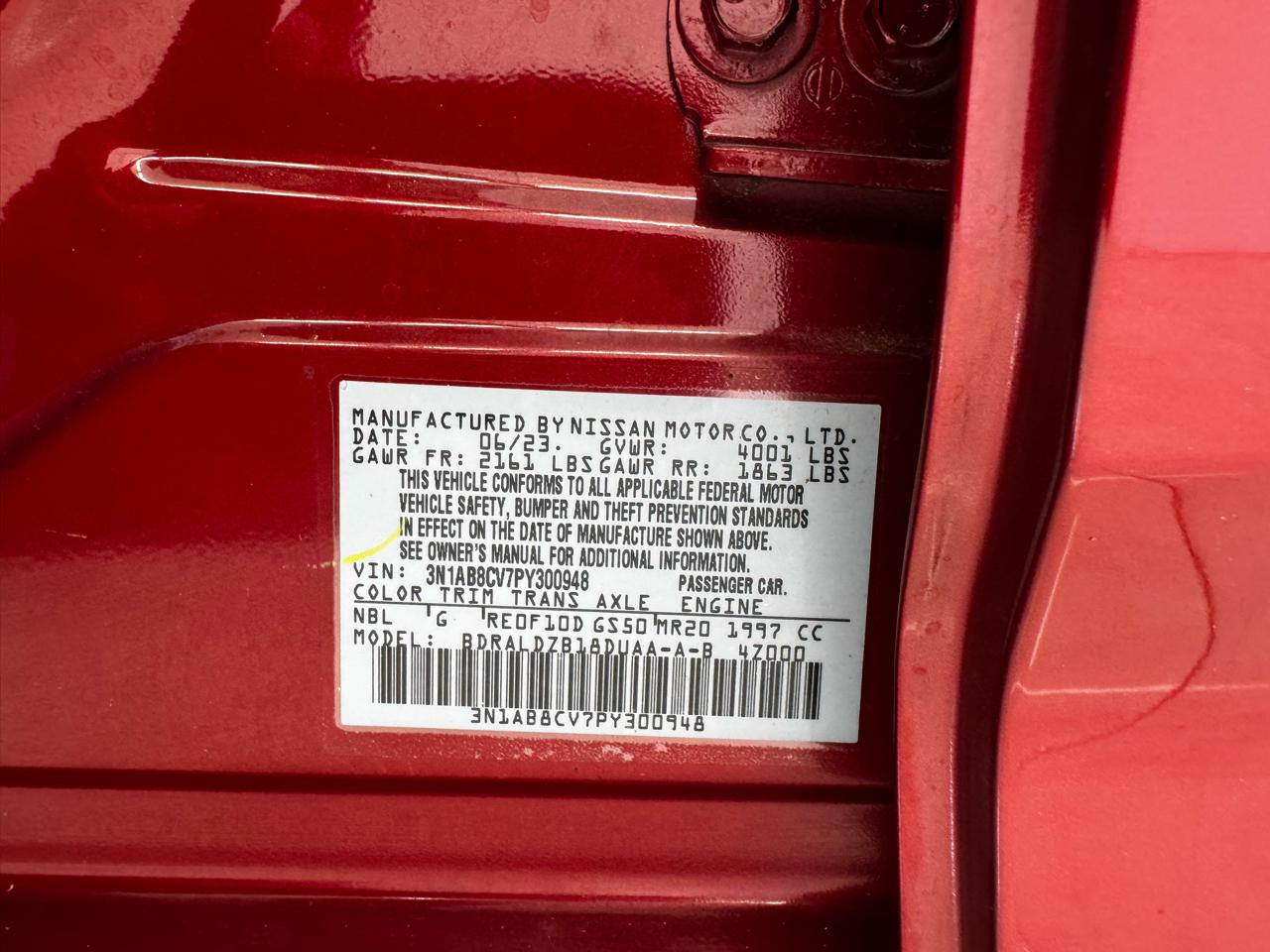 Nissan Sentra SV CVT 2023