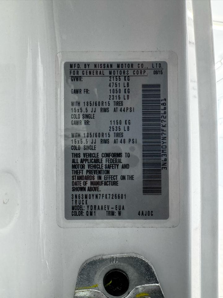 Chevrolet City Express Cargo Van FWD 115" LS 2015