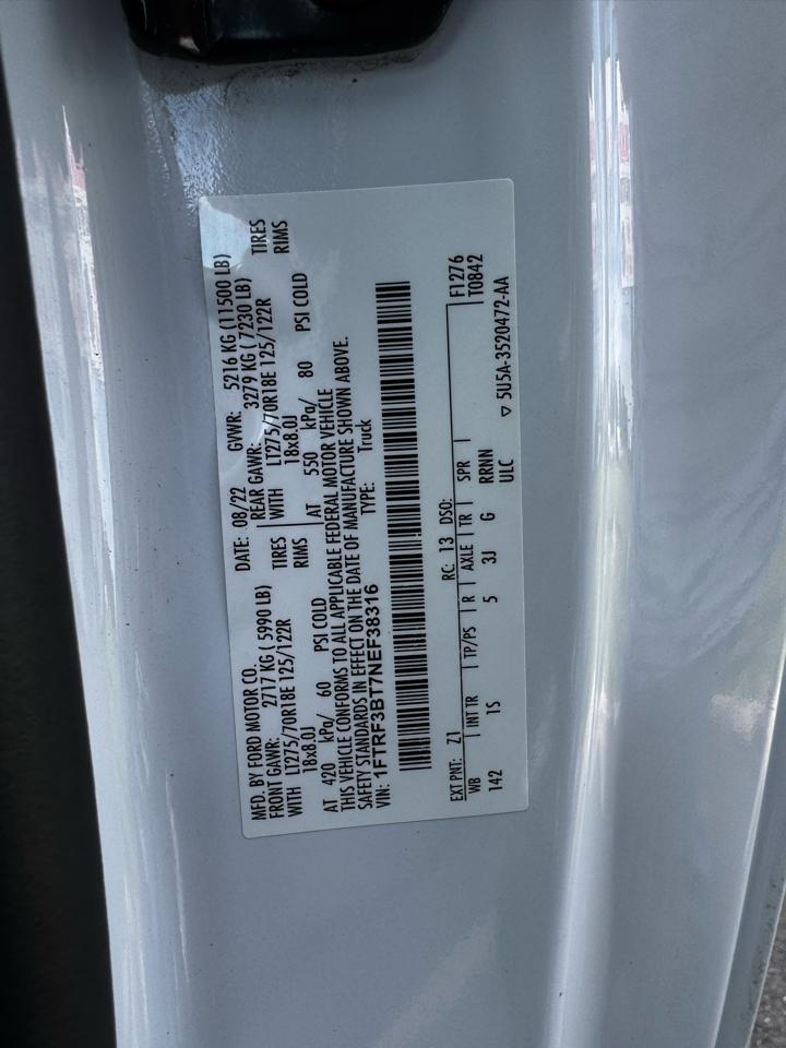 Ford Super Duty F-350 SRW XLT 4WD Reg Cab 8' Box 2022