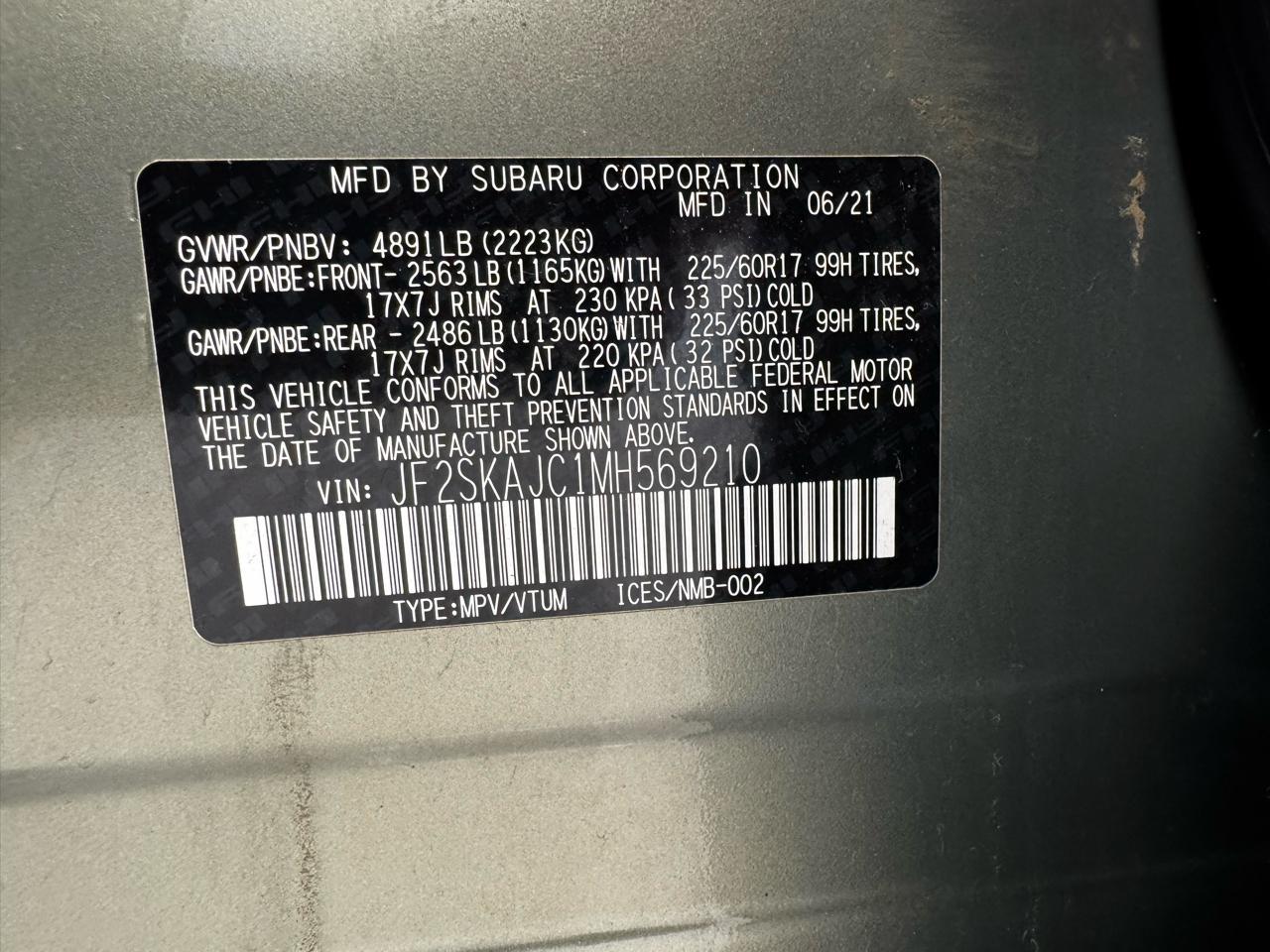 Subaru Forester Premium CVT 2021