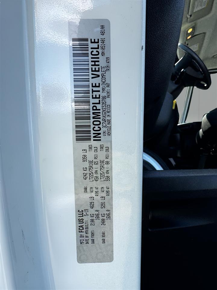 RAM ProMaster Cutaway 3500 136" WB 2019