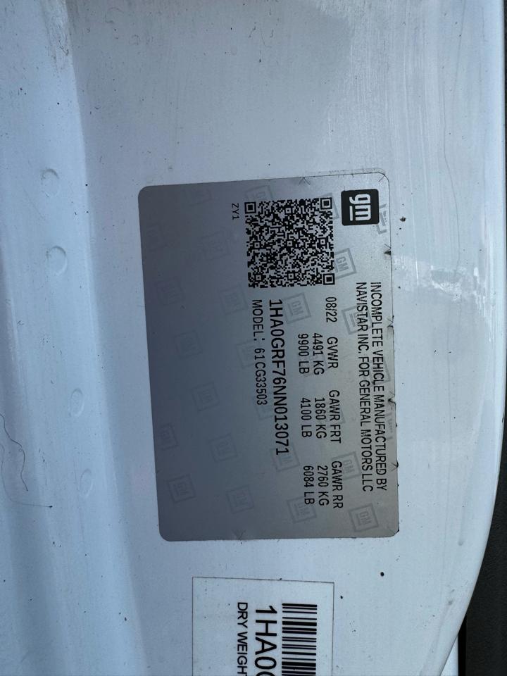 Chevrolet Express Commercial Cutaway 3500 Van 139" 2022