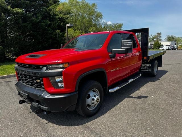 Red 2020 Chevrolet Silverado 3500HD Chassis Work Truck Crew Cab 4WD Pickup Truck Four-Wheel Drive 6-Speed Automatic