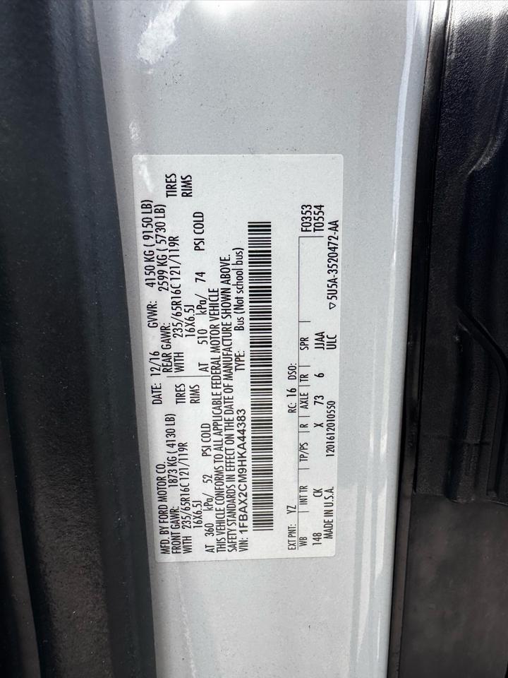 Ford Transit Wagon T-350 148" Med Roof XLT Sliding RH Dr 2017