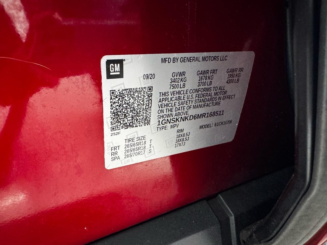 Chevrolet Tahoe 4WD 4dr LT 2021