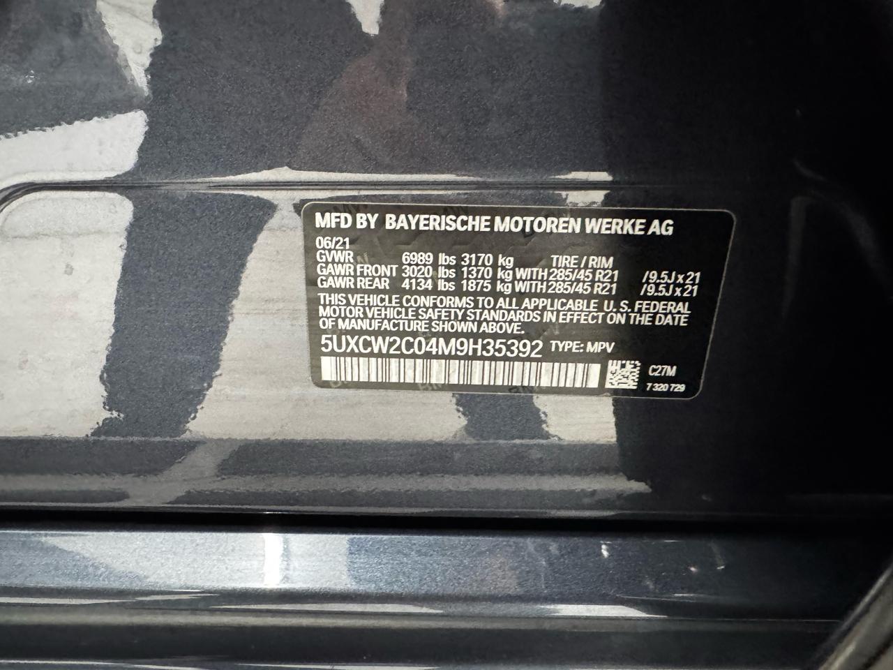 BMW X7 xDrive40i Sports Activity Vehicle 2021