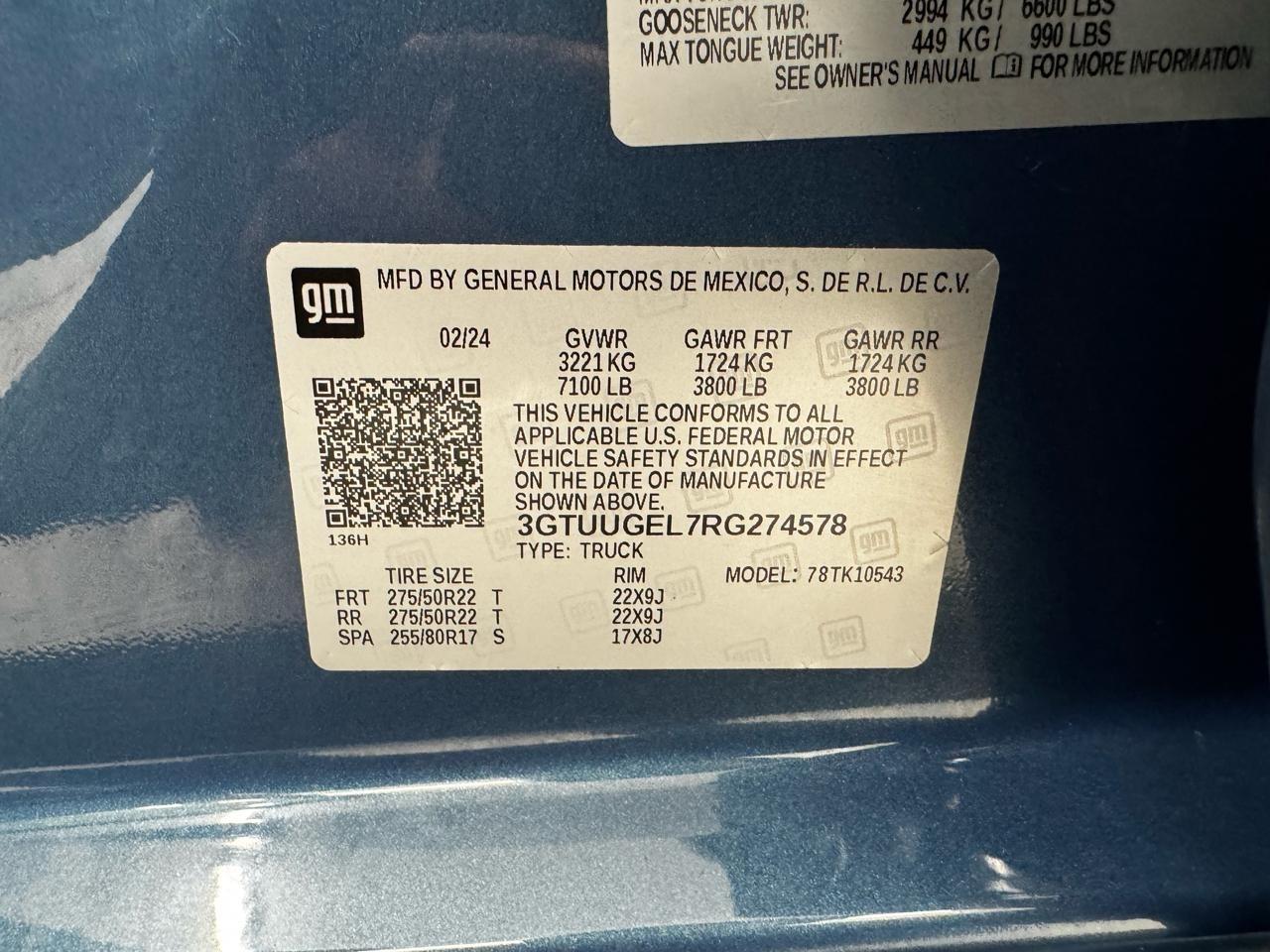 GMC Sierra 1500 4WD Crew Cab 147" Denali 2024