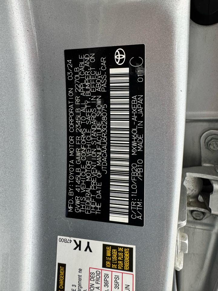 Toyota Prius Limited (Natl) 2024