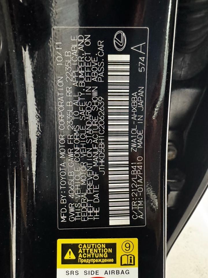 Lexus CT 200h FWD 4dr Hybrid 2012