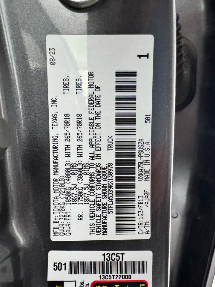 Toyota Tundra 4WD SR5 CrewMax 5.5' Bed (Natl) 2024