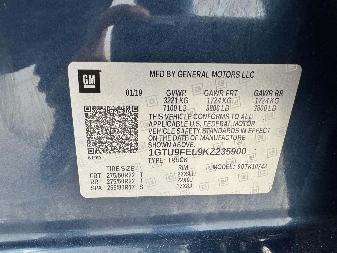 GMC Sierra 1500 4WD Crew Cab 157" Denali 2019