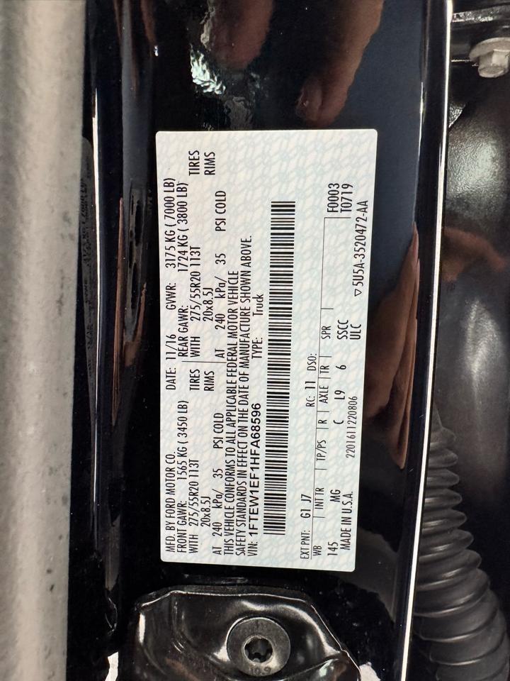 Ford F-150 Platinum 4WD SuperCrew 5.5' Box 2017