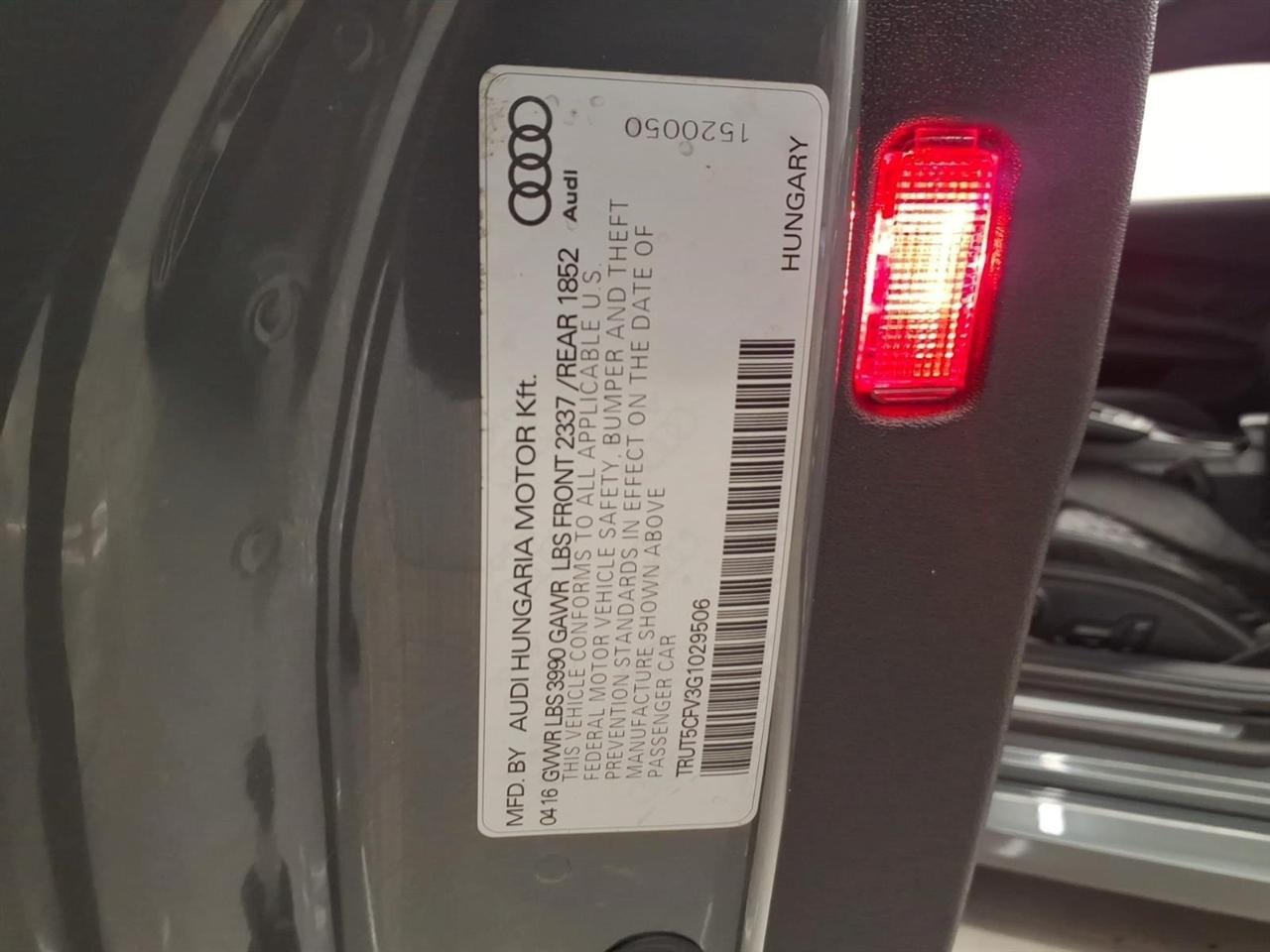 Audi TT 2dr Roadster S tronic quattro 2.0T 2016