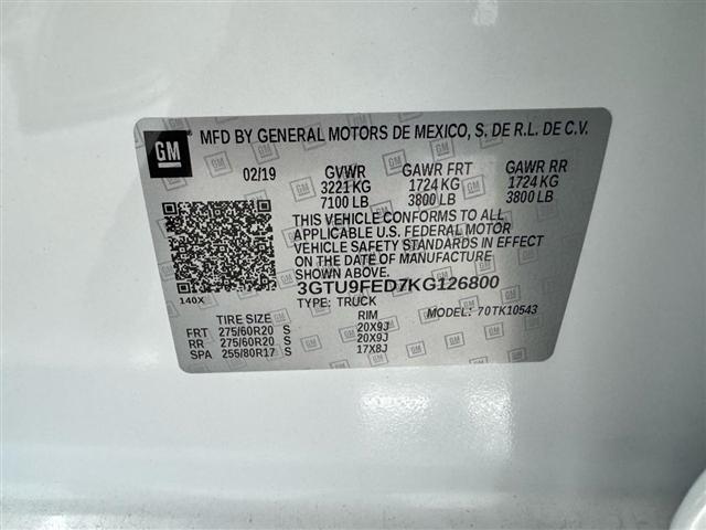 GMC Sierra 1500 4WD Crew Cab 147" Denali 2019