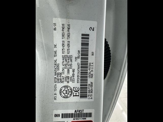 Toyota Tundra 4WD SR5 CrewMax 5.5' Bed 5.7L (Natl) 2018